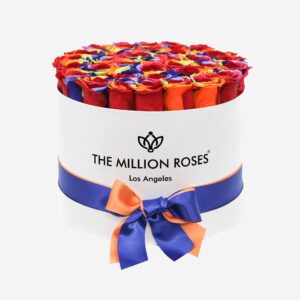 Supreme White Box | Rainbow Roses