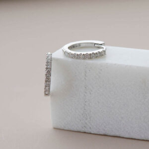 Diamond Huggy Hoops