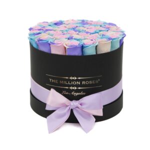 Supreme Black Box | Pastel Rainbow Roses