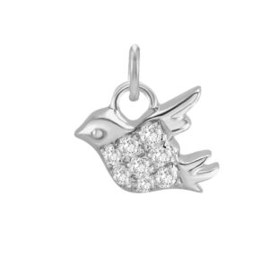 Diamond Pave Bird  Charm