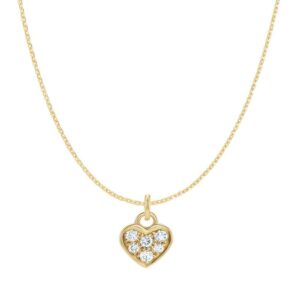 Pave Heart Necklace